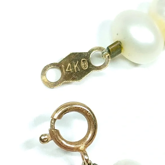 Pearl 14K Yellow Gold Necklace - Picture 2 of 9